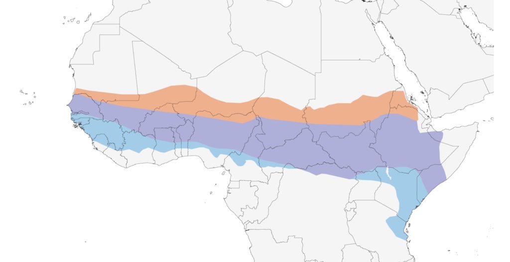 le Guépier écarlate - aire de répartition